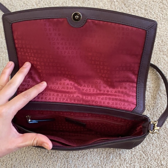 Dark plum Kate spade bag - Picture 4 of 6